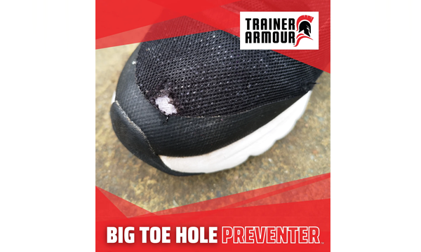 Shoe armour hole prevention on sale